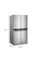 36-inch Wide Counter Depth 4 Door Refrigerator - 19.4 cu. ft.
