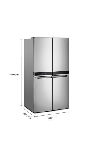 36-inch Wide Counter Depth 4 Door Refrigerator - 19.4 cu. ft.