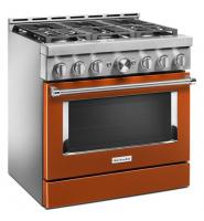 KitchenAid® 36'' Smart Commercial-Style Gas Range with 6 Burners