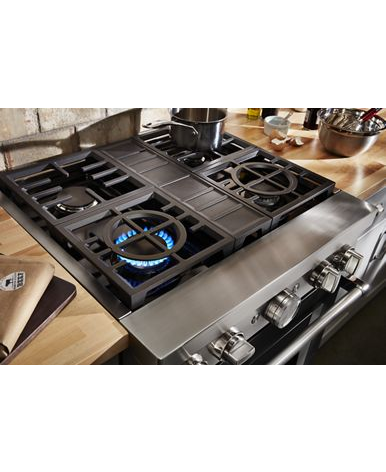 KitchenAid® 30'' Smart Commercial-Style Dual Fuel Range with 4 Burners