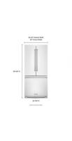 20 cu. Ft. 30-Inch Width Standard Depth French Door Refrigerator with Interior Dispense