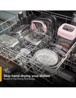 Eco Series Quiet Dishwasher with a washing 3rd Rack & Water Repellent Silverware Basket