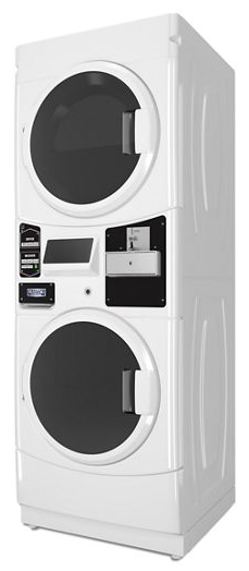 Commercial Gas Stack Washer/Dryer, Coin Drop Ready