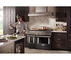  KitchenAid® 48'' Smart Commercial-Style Gas Range with Griddle
