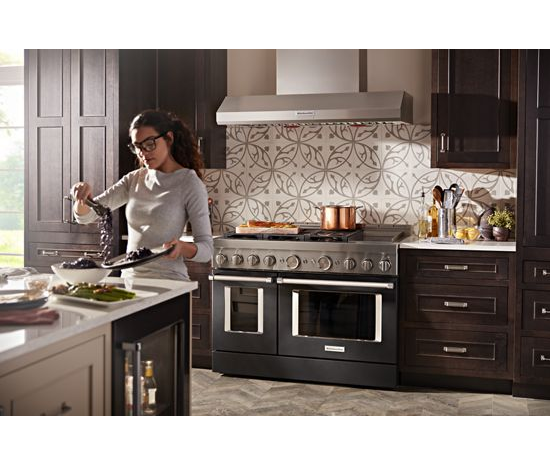  KitchenAid® 48'' Smart Commercial-Style Gas Range with Griddle