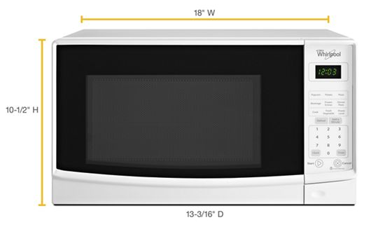 0.7 cu. ft. Countertop Microwave with Electronic Touch Controls