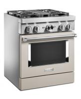 KitchenAid® 30'' Smart Commercial-Style Dual Fuel Range with 4 Burners