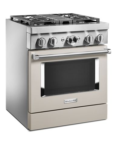 KitchenAid® 30'' Smart Commercial-Style Dual Fuel Range with 4 Burners