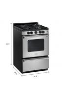 24-inch Freestanding Gas Range with Sealed Burners
