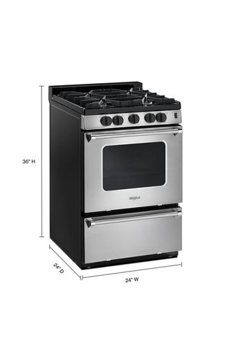 24-inch Freestanding Gas Range with Sealed Burners