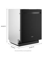 44 dBA ADA Compliant Dishwasher Flush with Cabinets with 3rd Rack