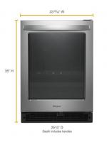 24-inch Wide Undercounter Beverage Center - 5.2 cu. ft.