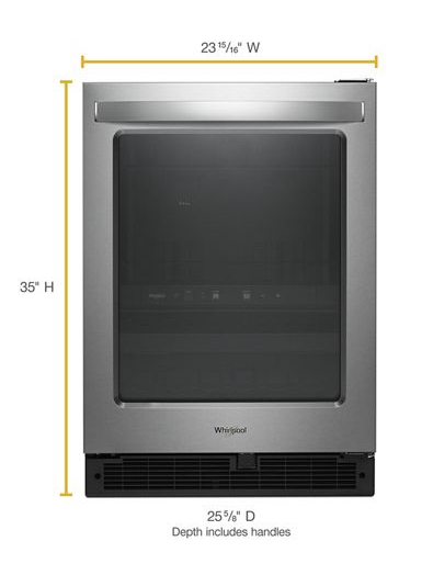 24-inch Wide Undercounter Beverage Center - 5.2 cu. ft.