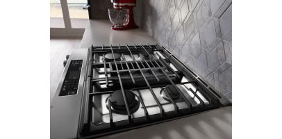 30-Inch 4-Burner Dual Fuel Downdraft Slide-In Range