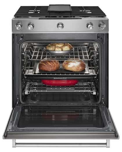 30-Inch 5-Burner Dual Fuel Convection Slide-In Range with Baking Drawer