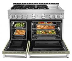  KitchenAid® 48'' Smart Commercial-Style Gas Range with Griddle