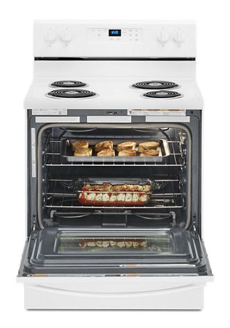 4.8 cu. ft. Electric Range with Keep Warm setting.
