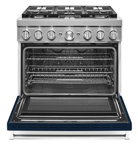 KitchenAid® 36'' Smart Commercial-Style Dual Fuel Range with 6 Burners