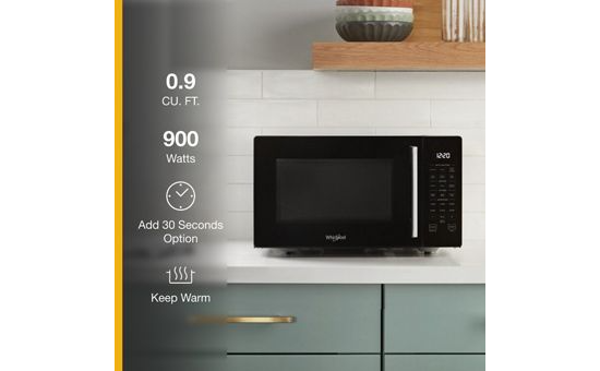 0.9 Cu. Ft. Capacity Countertop Microwave with 900 Watt Cooking Power