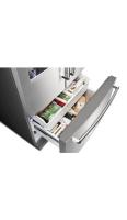 26.8 cu. ft. 36-Inch Width Standard Depth French Door Refrigerator with Exterior Ice and Water and PrintShield™ finish