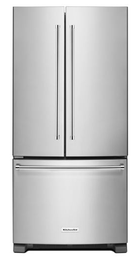 22 cu. Ft. 33-Inch Width Standard Depth French Door Refrigerator with Interior Dispense and PrintShield™ Finish
