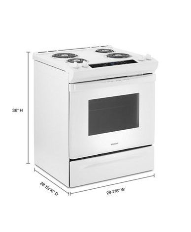 4.8 Cu. Ft. Whirlpool® Electric Range with Frozen Bake™ Technology