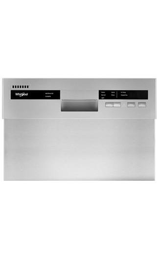 Small-Space Compact Dishwasher with Stainless Steel Tub.