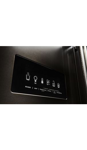26.8 cu. ft. 36-Inch Width Standard Depth French Door Refrigerator with Exterior Ice and Water and PrintShield™ finish