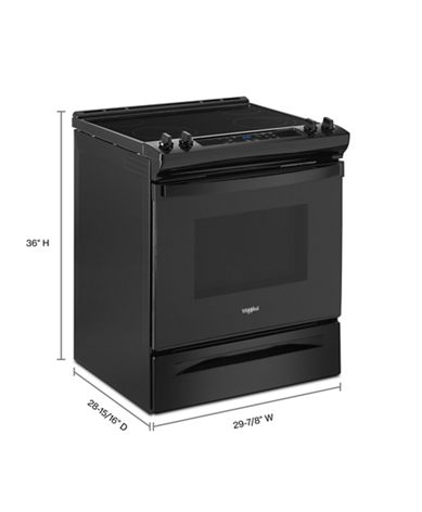 4.8 Cu. Ft. Whirlpool® Electric Range with Frozen Bake™ Technology.