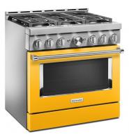 KitchenAid® 36'' Smart Commercial-Style Gas Range with 6 Burners
