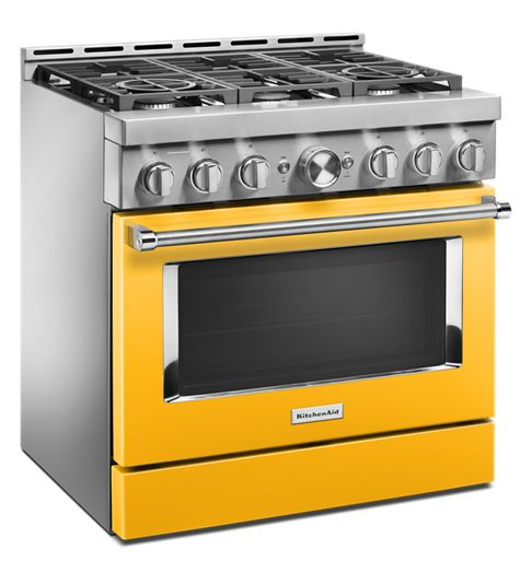 KitchenAid® 36'' Smart Commercial-Style Gas Range with 6 Burners
