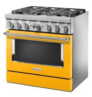 KitchenAid® 36'' Smart Commercial-Style Dual Fuel Range with 6 Burners
