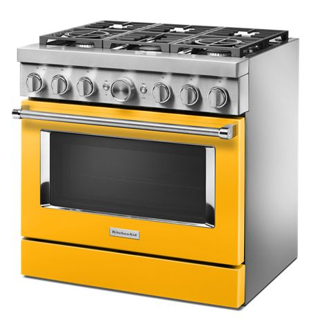 KitchenAid® 36'' Smart Commercial-Style Dual Fuel Range with 6 Burners