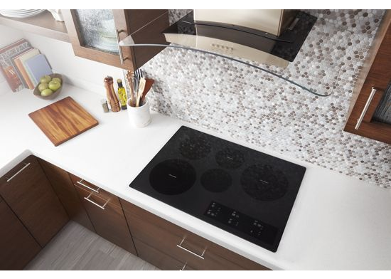30-inch Electric Ceramic Glass Cooktop with Two Dual Radiant Elements.