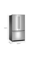 Maytag® 36 Inch Wide French Door Bottom Mount Refrigerator with Max Cool Setting - 25 Cu. Ft.