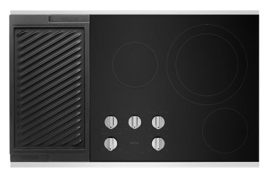 36-Inch Electric Cooktop with Reversible Grill and Griddle