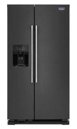 36-Inch Wide Side-by-Side Refrigerator with Exterior Ice and Water Dispenser - 25 Cu. Ft.