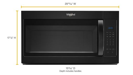 1.7 cu. ft. Microwave Hood Combination with Electronic Touch Controls