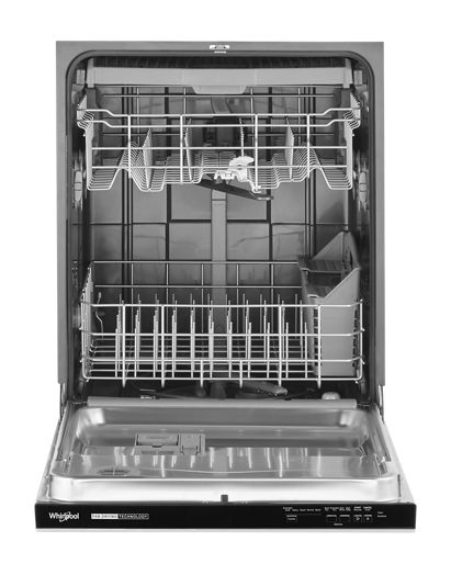 Quiet Dishwasher with 3rd Rack and Pocket Handle