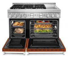  KitchenAid® 48'' Smart Commercial-Style Gas Range with Griddle