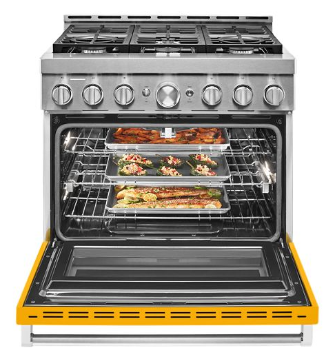 KitchenAid® 36'' Smart Commercial-Style Gas Range with 6 Burners