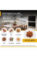 10.0 Total Cu. Ft. Double Wall Oven with Air Fry When Connected.
