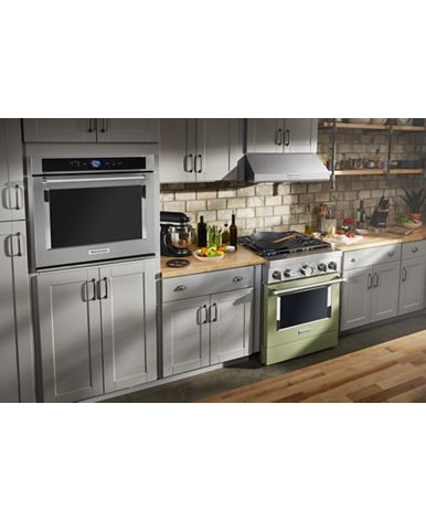 KitchenAid® 30'' Smart Commercial-Style Dual Fuel Range with 4 Burners