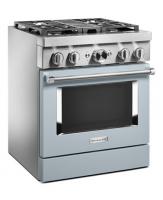 KitchenAid® 30'' Smart Commercial-Style Dual Fuel Range with 4 Burners