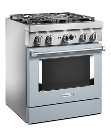 KitchenAid® 30'' Smart Commercial-Style Dual Fuel Range with 4 Burners