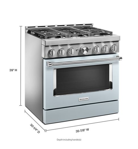 KitchenAid® 36'' Smart Commercial-Style Gas Range with 6 Burners