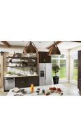 24.8 cu ft. Side-by-Side Refrigerator with Exterior Ice and Water and PrintShield™ Finish