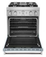 KitchenAid® 30'' Smart Commercial-Style Dual Fuel Range with 4 Burners