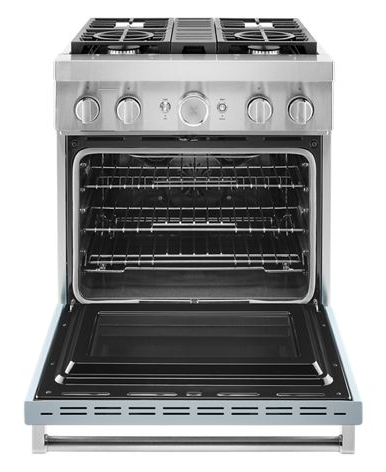 KitchenAid® 30'' Smart Commercial-Style Dual Fuel Range with 4 Burners