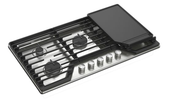 36-inch Gas Cooktop with 2-in-1 Hinged Grate to Griddle